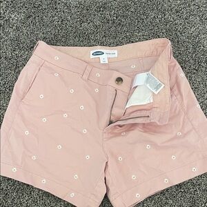 Old Navy Light Pink Women's Embroidered Shorts